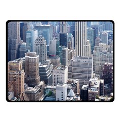 Manhattan New York City Fleece Blanket (small) by Nexatart