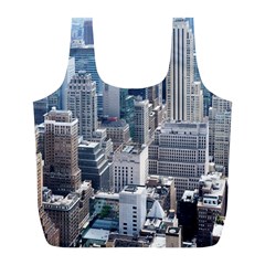 Manhattan New York City Full Print Recycle Bags (l)  by Nexatart