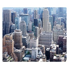 Manhattan New York City Double Sided Flano Blanket (small)  by Nexatart