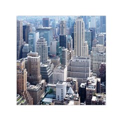 Manhattan New York City Small Satin Scarf (square) by Nexatart