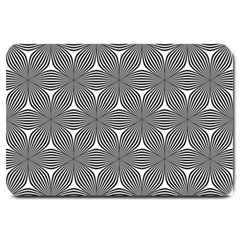 Seamless Weave Ribbon Hexagonal Large Doormat  by Nexatart