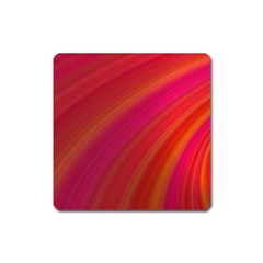 Abstract Red Background Fractal Square Magnet by Nexatart