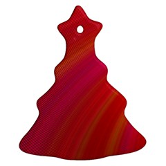 Abstract Red Background Fractal Ornament (christmas Tree) 