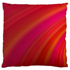 Abstract Red Background Fractal Standard Flano Cushion Case (one Side) by Nexatart