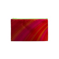 Abstract Red Background Fractal Cosmetic Bag (xs) by Nexatart