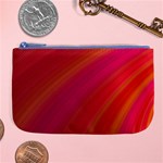 Abstract Red Background Fractal Large Coin Purse Front