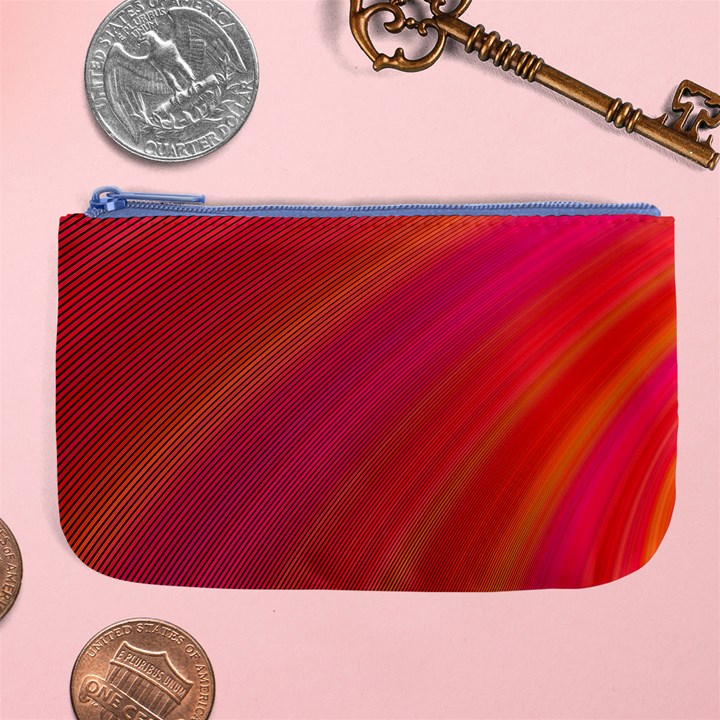 Abstract Red Background Fractal Large Coin Purse