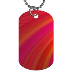 Abstract Red Background Fractal Dog Tag (two Sides) by Nexatart