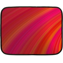 Abstract Red Background Fractal Fleece Blanket (mini) by Nexatart