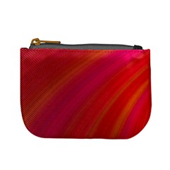 Abstract Red Background Fractal Mini Coin Purses by Nexatart