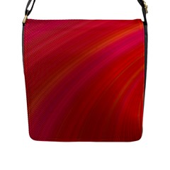 Abstract Red Background Fractal Flap Messenger Bag (l)  by Nexatart