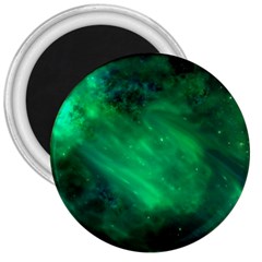 Green Space All Universe Cosmos Galaxy 3  Magnets by Nexatart