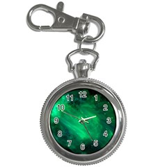 Green Space All Universe Cosmos Galaxy Key Chain Watches by Nexatart