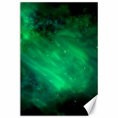 Green Space All Universe Cosmos Galaxy Canvas 12  X 18   by Nexatart