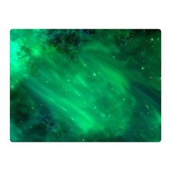 Green Space All Universe Cosmos Galaxy Double Sided Flano Blanket (mini)  by Nexatart