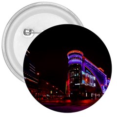 Moscow Night Lights Evening City 3  Buttons by Nexatart