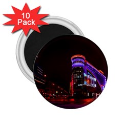 Moscow Night Lights Evening City 2 25  Magnets (10 Pack)  by Nexatart