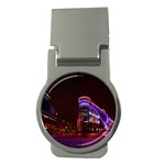 Moscow Night Lights Evening City Money Clips (Round)  Front