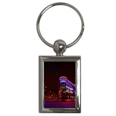 Moscow Night Lights Evening City Key Chains (rectangle)  by Nexatart