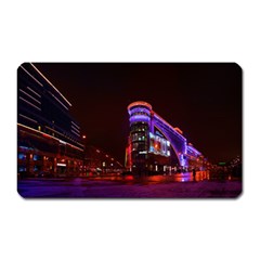 Moscow Night Lights Evening City Magnet (rectangular) by Nexatart