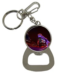 Moscow Night Lights Evening City Button Necklaces by Nexatart