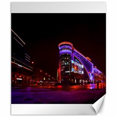 Moscow Night Lights Evening City Canvas 8  X 10  by Nexatart