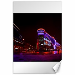 Moscow Night Lights Evening City Canvas 24  X 36  by Nexatart