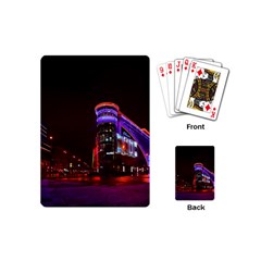 Moscow Night Lights Evening City Playing Cards (mini)  by Nexatart