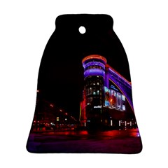 Moscow Night Lights Evening City Ornament (bell) by Nexatart