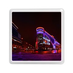 Moscow Night Lights Evening City Memory Card Reader (square)  by Nexatart