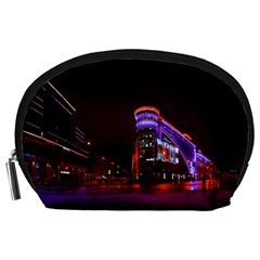 Moscow Night Lights Evening City Accessory Pouches (large)  by Nexatart