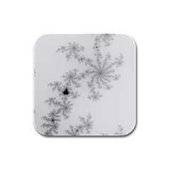 Mandelbrot Apple Males Mathematics Rubber Square Coaster (4 Pack)  by Nexatart