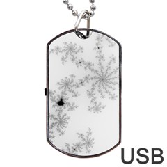 Mandelbrot Apple Males Mathematics Dog Tag Usb Flash (two Sides) by Nexatart