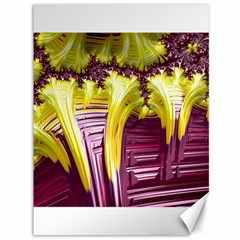 Yellow Magenta Abstract Fractal Canvas 36  X 48   by Nexatart