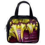 Yellow Magenta Abstract Fractal Classic Handbags (2 Sides) Back