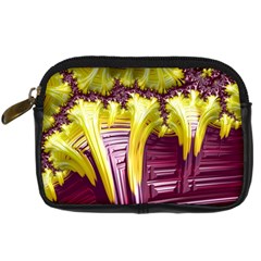 Yellow Magenta Abstract Fractal Digital Camera Cases by Nexatart