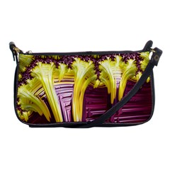 Yellow Magenta Abstract Fractal Shoulder Clutch Bags by Nexatart