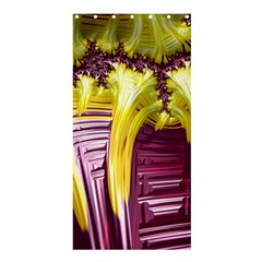 Yellow Magenta Abstract Fractal Shower Curtain 36  X 72  (stall)  by Nexatart