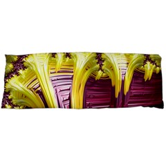 Yellow Magenta Abstract Fractal Body Pillow Case (dakimakura) by Nexatart