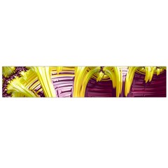 Yellow Magenta Abstract Fractal Flano Scarf (large) by Nexatart