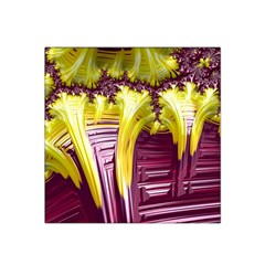 Yellow Magenta Abstract Fractal Satin Bandana Scarf by Nexatart