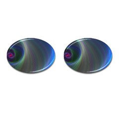 Gloom Background Abstract Dim Cufflinks (oval) by Nexatart