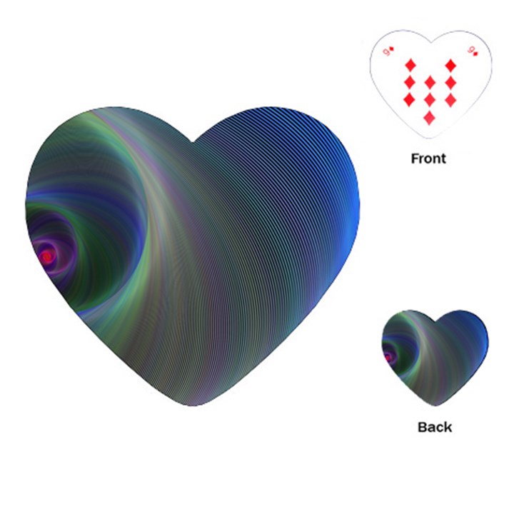 Gloom Background Abstract Dim Playing Cards (Heart) 