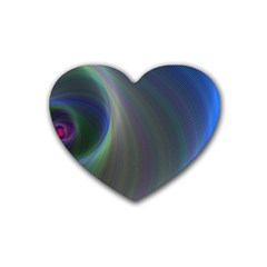 Gloom Background Abstract Dim Rubber Coaster (heart) 