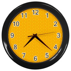 Texture Background Pattern Wall Clocks (black) by Nexatart