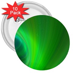 Green Background Abstract Color 3  Buttons (10 Pack)  by Nexatart