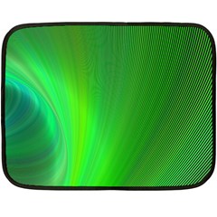 Green Background Abstract Color Fleece Blanket (mini) by Nexatart