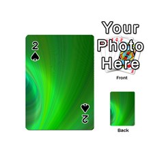 Green Background Abstract Color Playing Cards 54 (mini) 