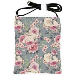 Pink Flower Seamless Design Floral Shoulder Sling Bags by Nexatart