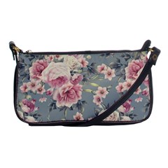 Pink Flower Seamless Design Floral Shoulder Clutch Bags by Nexatart